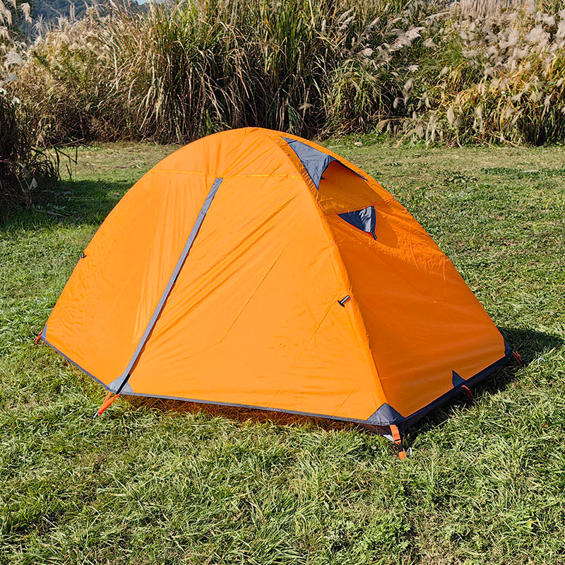 Flytop 1 Person Camping Tent 3 Season Double Layers Aluminum Pole Tent