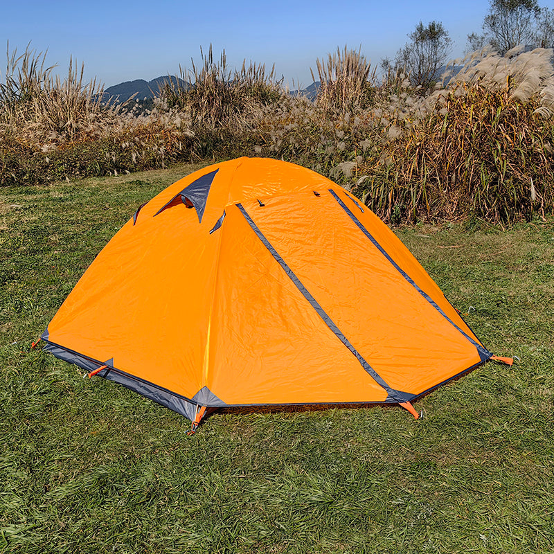 Flytop 2 Person Camping Tent 3 Season Double Layers Aluminum Pole Tent