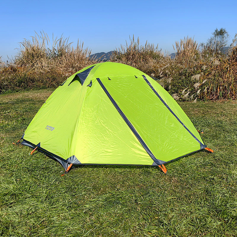 Flytop 2 Person Camping Tent 3 Season Double Layers Aluminum Pole Tent