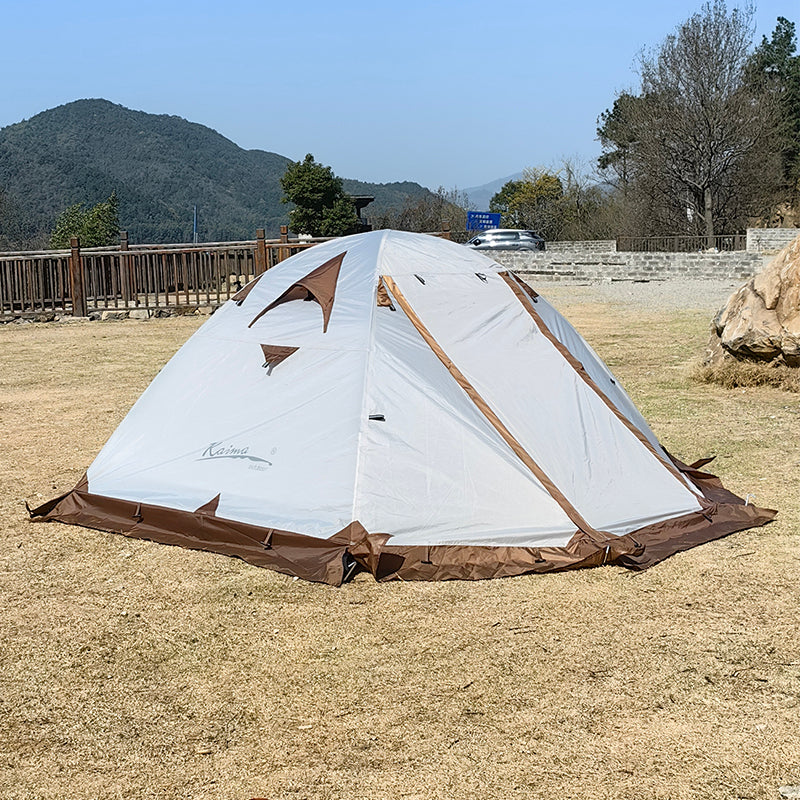 Kaima 2 Person Camping Tent 4 Season Double Layers Aluminum Pole Tent